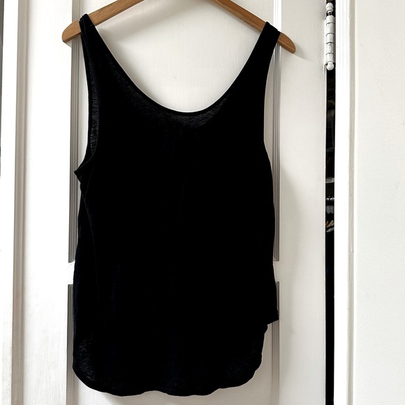 Enza Costa Women’s Scoop Neck Tank Top | Black | Sz Medium - Picture 5 of 9